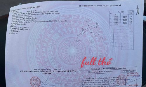 Bán đất nền gần khu công nghiệp tại Khánh Hòa