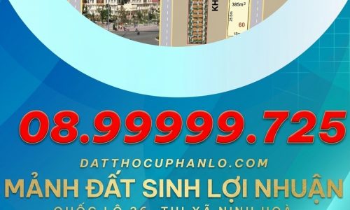 Bán Đất Diện Tích Lớn Tại Ninh Hòa – Quốc Lộ 26 (Xã Ninh Tây)